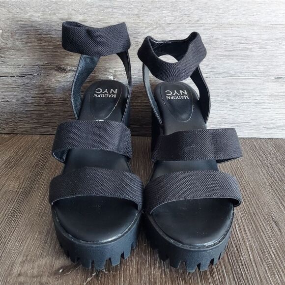 Madden NYC Women's Lug Heel Sandals size 10 - Picture 2 of 8